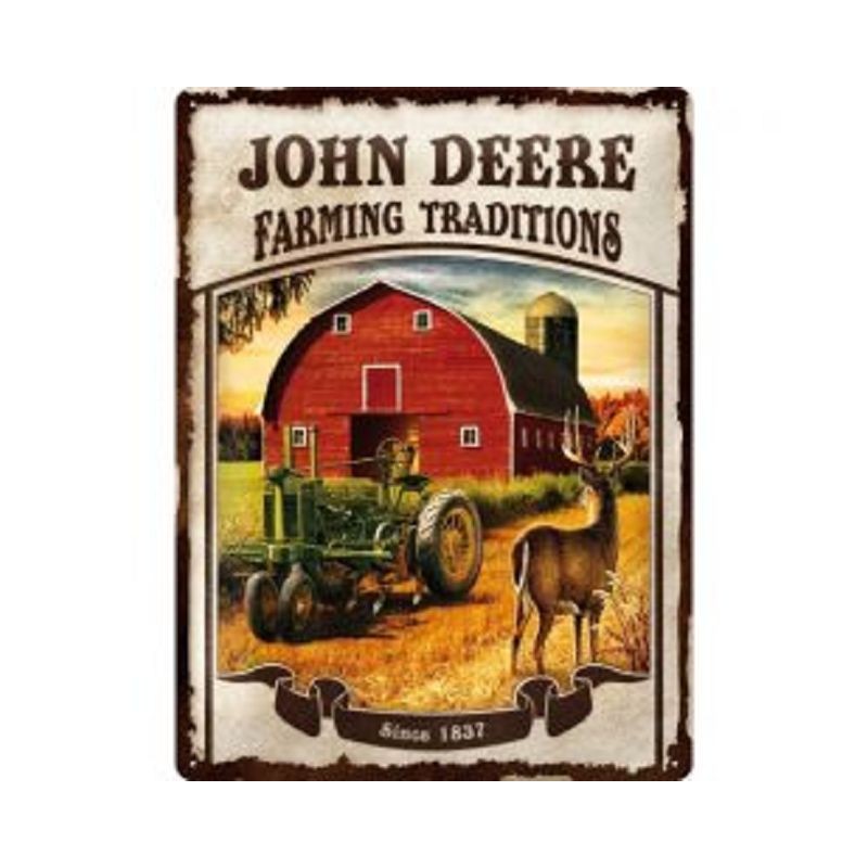 John Deere - Farming Traditions - Blechschild 40 x 30 cm