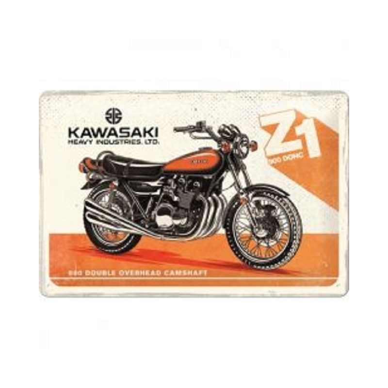 Kawasaki Motorcycles Z1 - Blechschild 30 x 20 cm