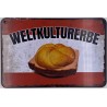 Leberkässemmel - Österreichsisches Weltkulturerbe - Blechschild 18 x 12 cm