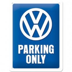VW Parking Only - Blechschild 20 x 15 cm