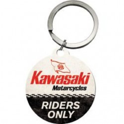 Kawasaki Motorcycles Riders Only - Schlüsselanhänger rund