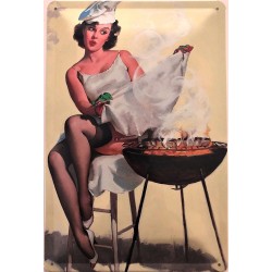 Pin Up Girl BBQ Grill -...