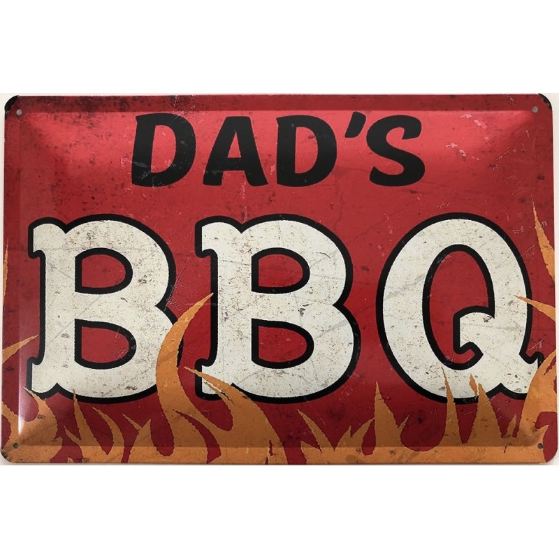 Dads BBQ - Blechschild 30 x 20 cm