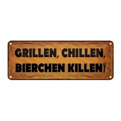 Deko7 Blechschild Luftschutzbunker 27x10cm - Retro Schild Für Garage & Werkstatt