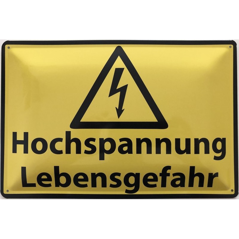 Schild Vorsicht 30 cm x 20 cm NEU Anzeige 1 Stück Starkstrom Lebensgefahr 