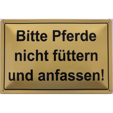 Warnschild 'Bitte Nicht Anfassen!' – Aus Robustem Hart-PVC Für Innen & Außen